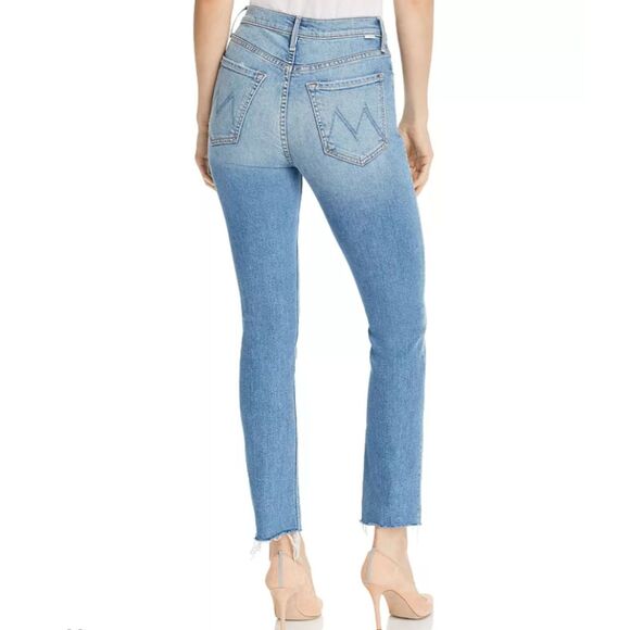 Mother Pixie Dazzler High Rise Straight Leg Ankle Jeans, "Shoot to Thrill" Sz 31 - Picture 2 of 14